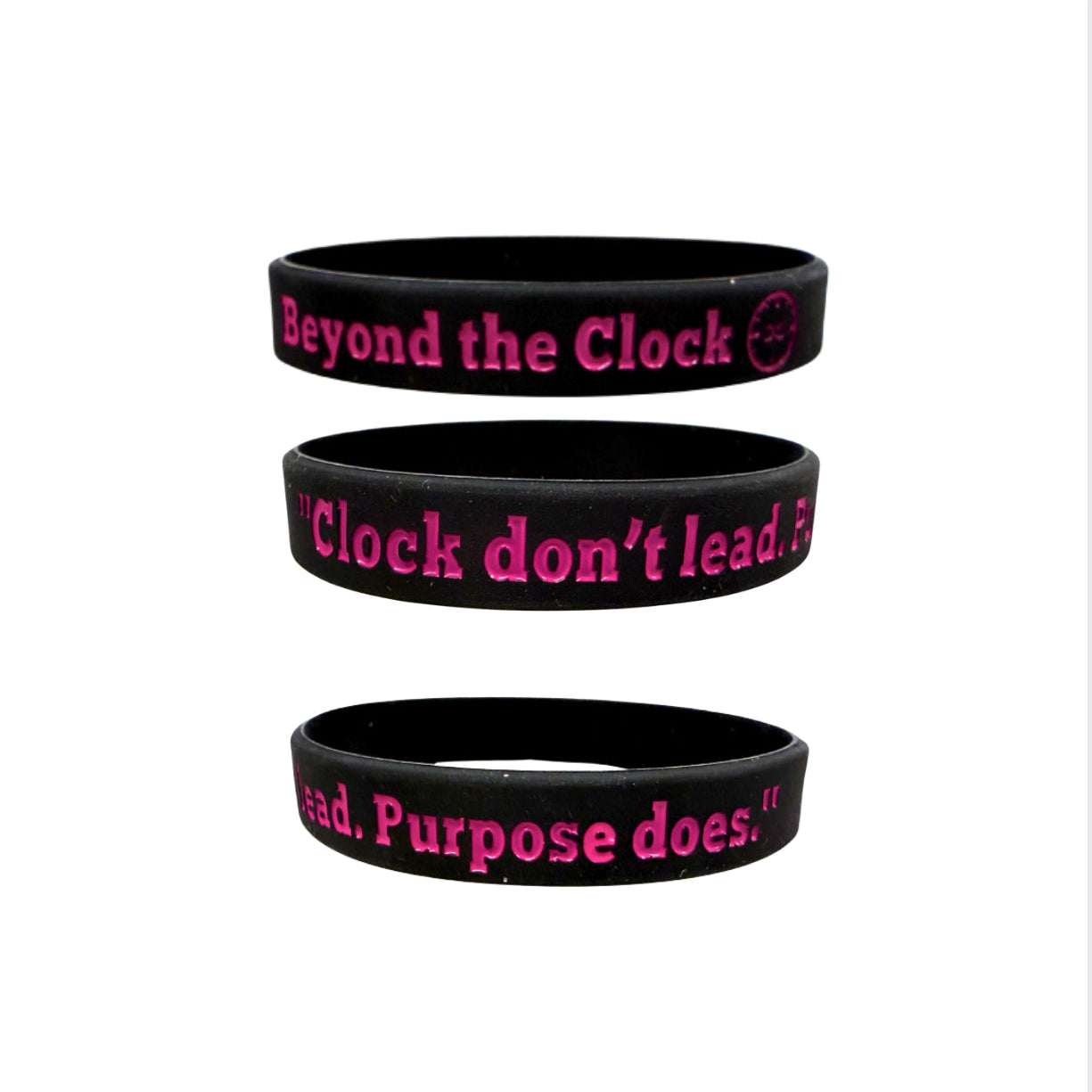 "Clock don't lead, Purpose does."