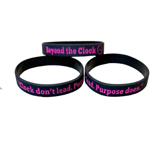 "Clock don't lead, Purpose does."